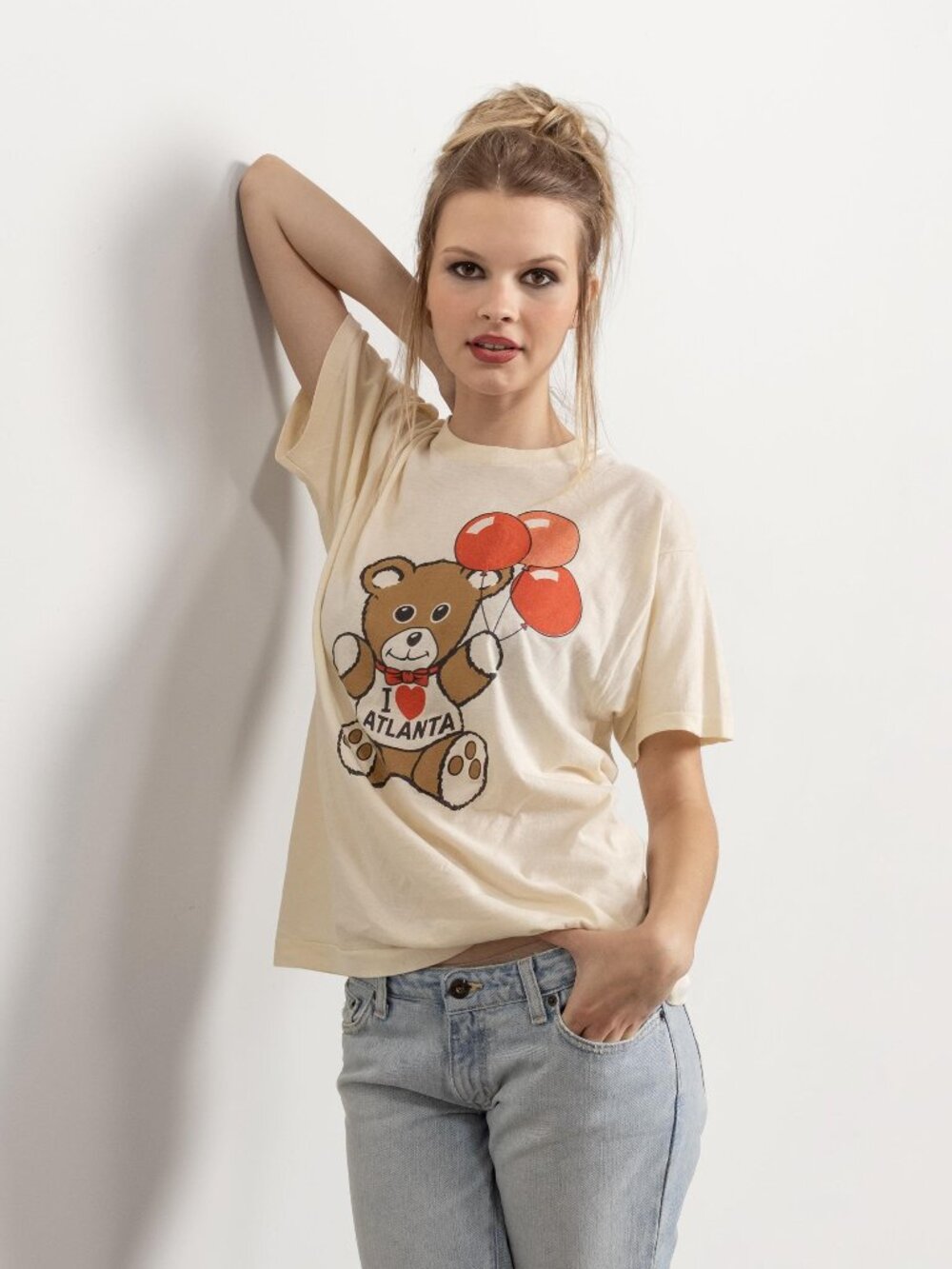 Vintage Teddy Bear T-Shirt Atlanta Balloons Medium